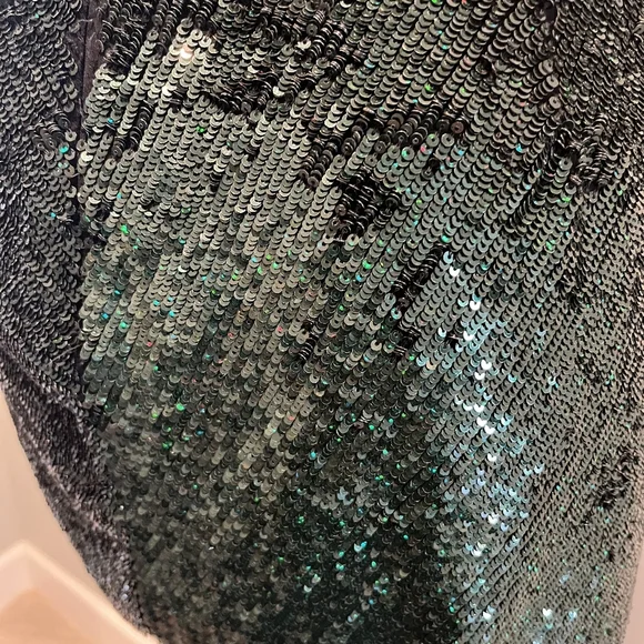 Haute Hippie Green Sequins Mini Skirt as Seen on Jlo & Gossip Girl! Siz… - Picture 12 of 16